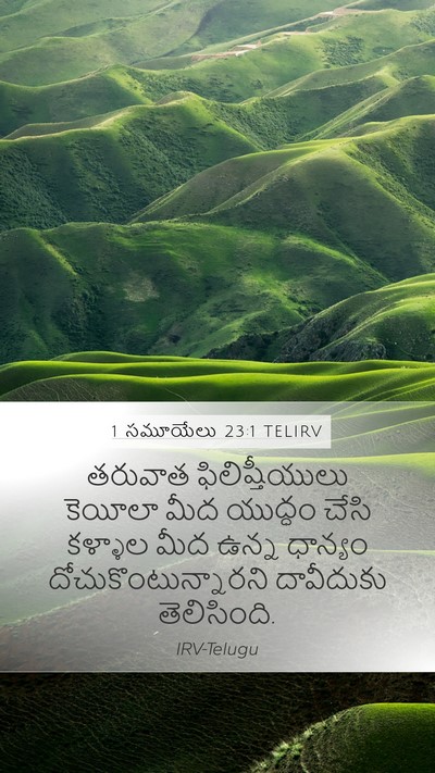 1 సమూయేలు 23:1 TELIRV Bible Verse Image