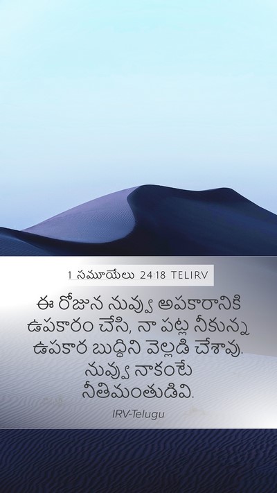1 సమూయేలు 24:18 TELIRV Bible Verse Image