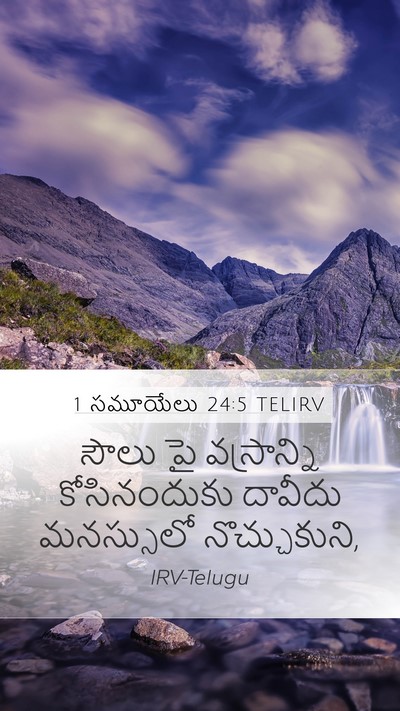 1 సమూయేలు 24:5 TELIRV Bible Verse Image