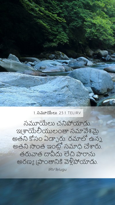 1 సమూయేలు 25:1 TELIRV Bible Verse Image
