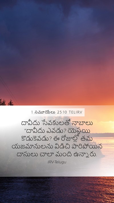 1 సమూయేలు 25:10 TELIRV Bible Verse Image