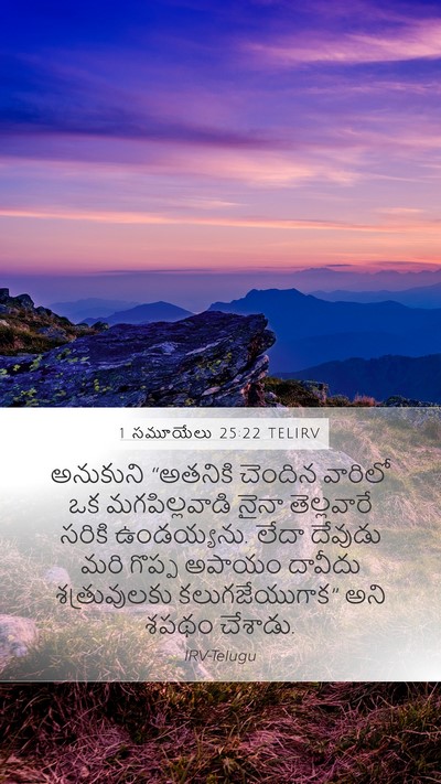 1 సమూయేలు 25:22 TELIRV Bible Verse Image