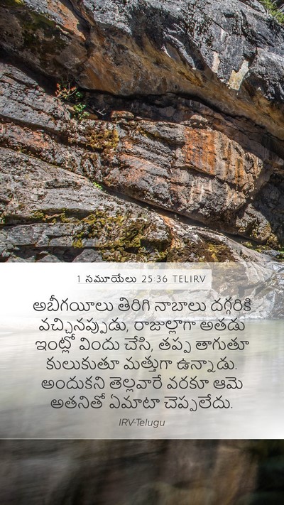 1 సమూయేలు 25:36 TELIRV Bible Verse Image