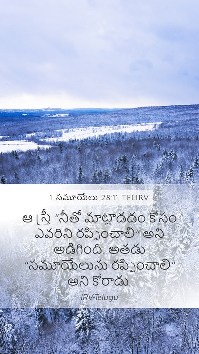 1 సమూయేలు 28:11 TELIRV Bible Verse Image
