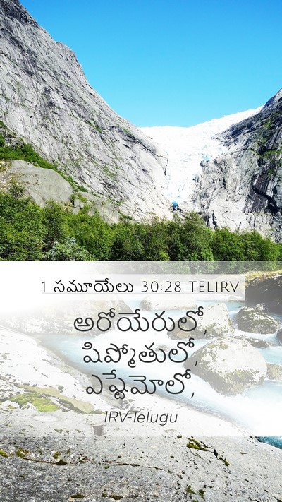 1 సమూయేలు 30:28 TELIRV Bible Verse Image