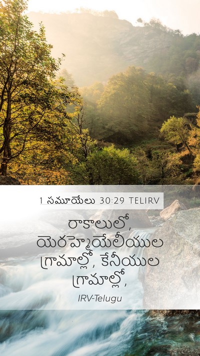 1 సమూయేలు 30:29 TELIRV Bible Verse Image