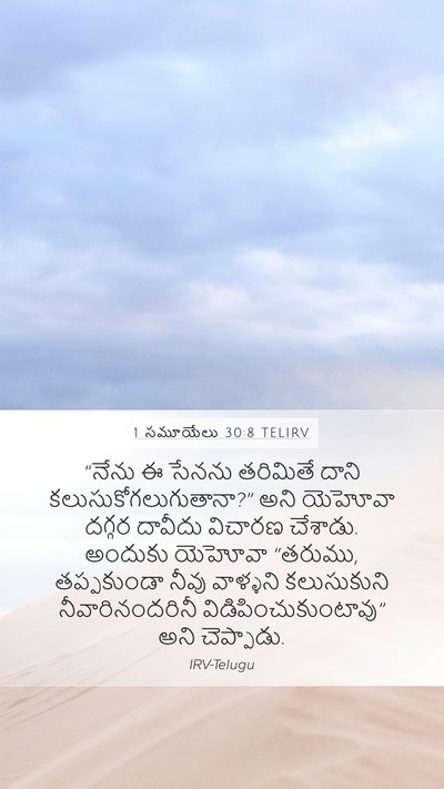 1 సమూయేలు 30:8 TELIRV Bible Verse Image