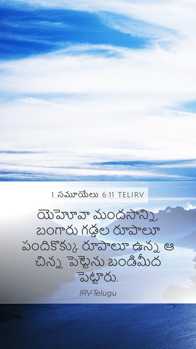 1 సమూయేలు 6:11 TELIRV Bible Verse Image