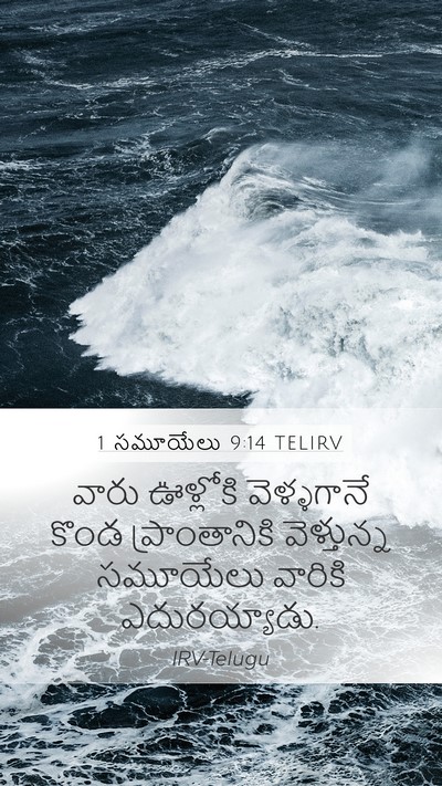 1 సమూయేలు 9:14 TELIRV Mobile Phone Wallpaper - వారు ఊళ్లోకి - Mobile Bible Verse Wallpaper