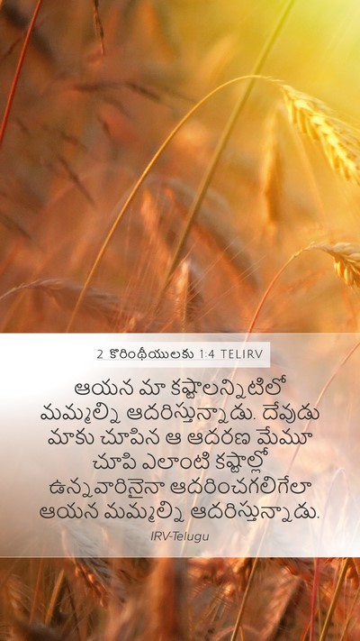 2 కొరింథీయులకు 1:4 TELIRV Bible Verse Image