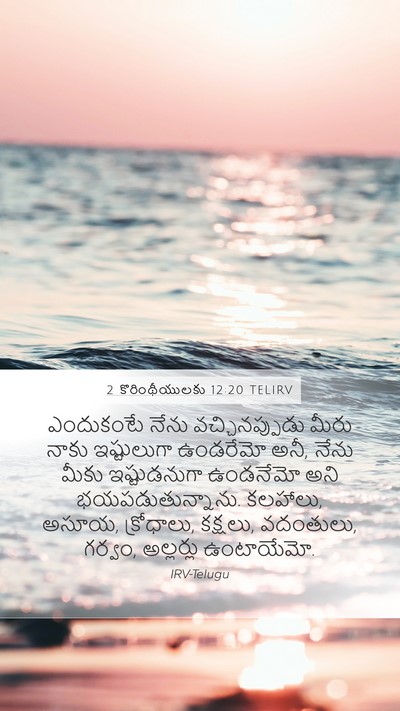 2 కొరింథీయులకు 12:20 TELIRV Bible Verse Image