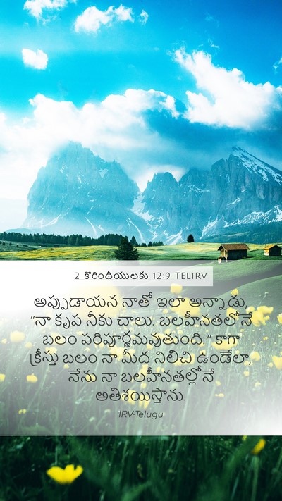 2 కొరింథీయులకు 12:9 TELIRV Bible Verse Image