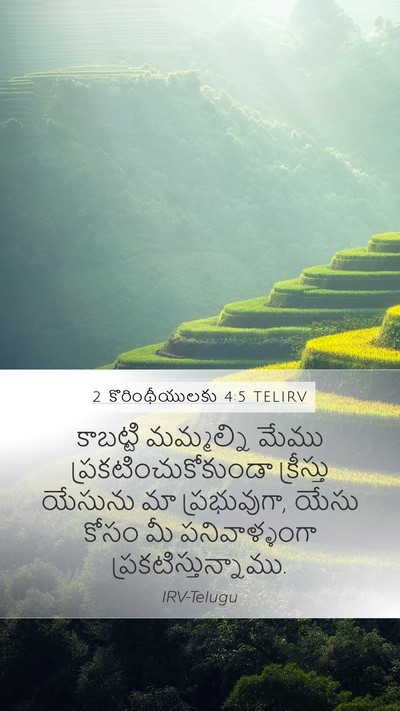 2 కొరింథీయులకు 4:5 TELIRV Bible Verse Image
