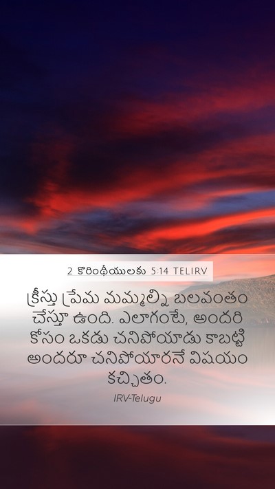 2 కొరింథీయులకు 5:14 TELIRV Bible Verse Image