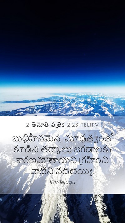 2 తిమోతి పత్రిక 2:23 TELIRV Bible Verse Image