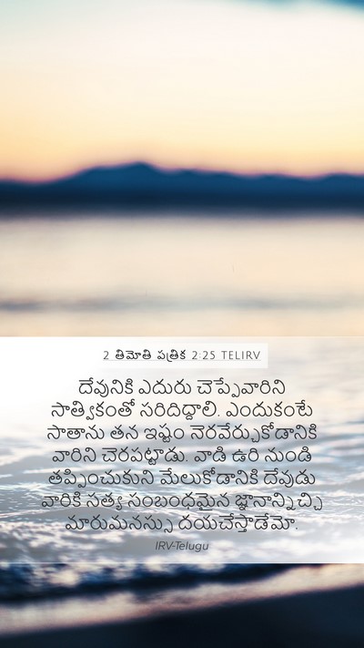 2 తిమోతి పత్రిక 2:25 TELIRV Bible Verse Image