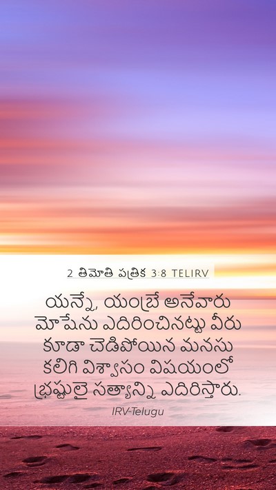 2 తిమోతి పత్రిక 3:8 TELIRV Bible Verse Image