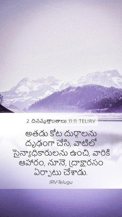2 దినవృత్తాంతాలు 11:11 TELIRV Bible Verse Image