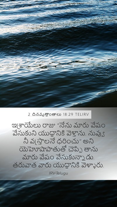 2 దినవృత్తాంతాలు 18:29 TELIRV Bible Verse Image