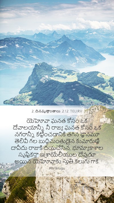 2 దినవృత్తాంతాలు 2:12 TELIRV Bible Verse Image