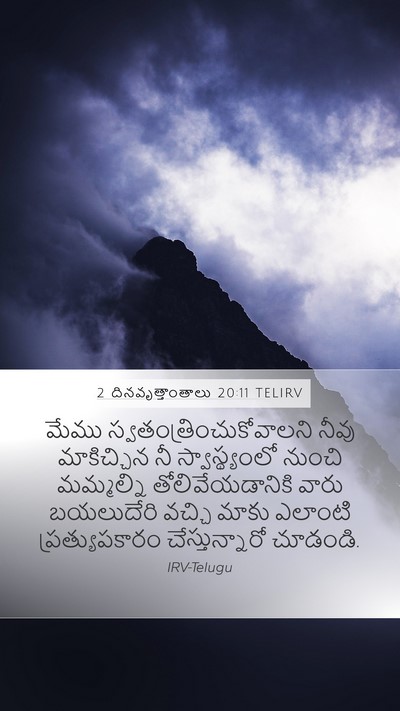2 దినవృత్తాంతాలు 20:11 TELIRV Bible Verse Image