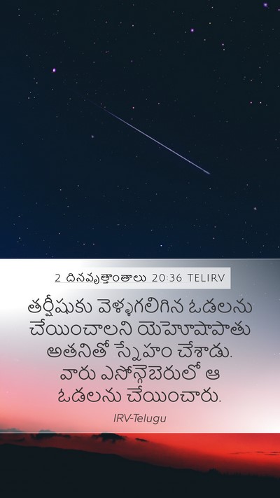 2 దినవృత్తాంతాలు 20:36 TELIRV Bible Verse Image