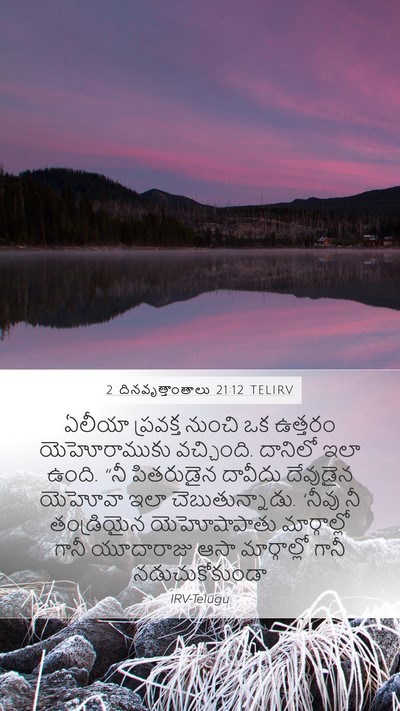 2 దినవృత్తాంతాలు 21:12 TELIRV Bible Verse Image