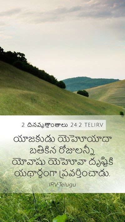 2 దినవృత్తాంతాలు 24:2 TELIRV Bible Verse Image