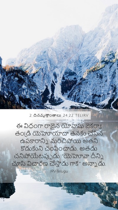 2 దినవృత్తాంతాలు 24:22 TELIRV Bible Verse Image
