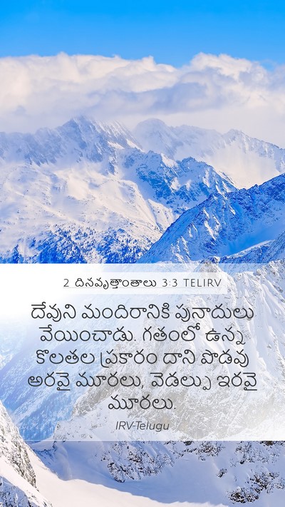 2 దినవృత్తాంతాలు 3:3 TELIRV Bible Verse Image