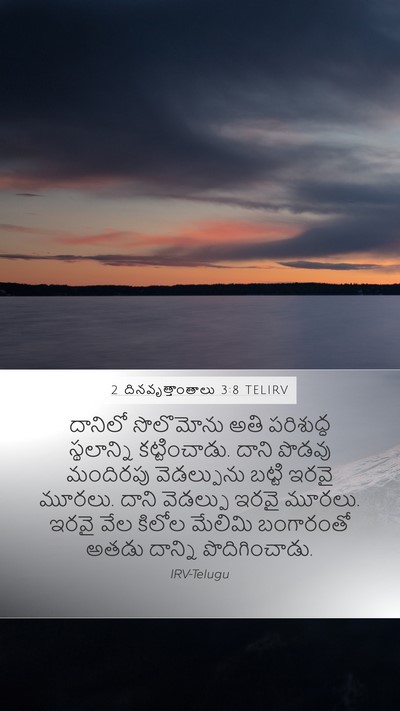2 దినవృత్తాంతాలు 3:8 TELIRV Bible Verse Image