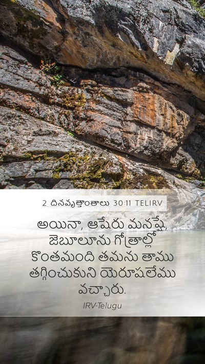 2 దినవృత్తాంతాలు 30:11 TELIRV Bible Verse Image