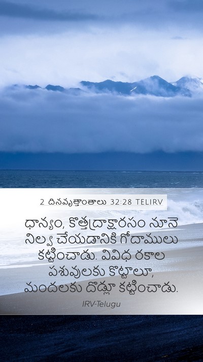 2 దినవృత్తాంతాలు 32:28 TELIRV Bible Verse Image