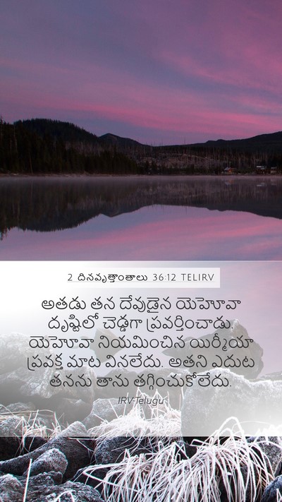 2 దినవృత్తాంతాలు 36:12 TELIRV Bible Verse Image