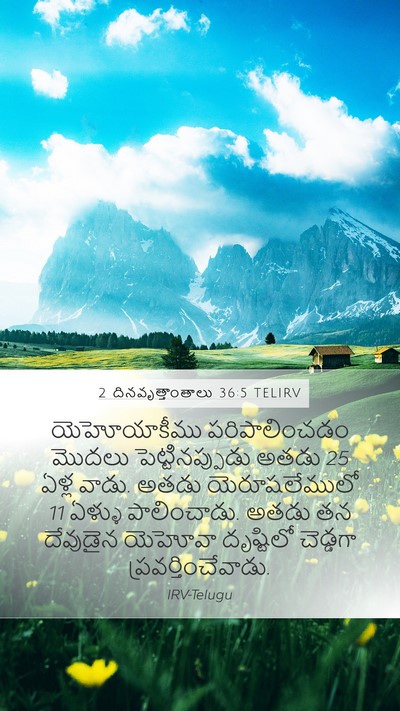 2 దినవృత్తాంతాలు 36:5 TELIRV Bible Verse Image