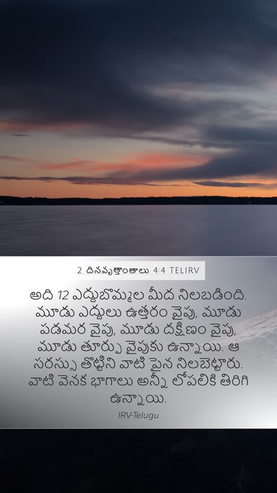 2 దినవృత్తాంతాలు 4:4 TELIRV Mobile Phone Wallpaper - అది 12 ఎద్దుబొమ్మల - Mobile Bible Verse Wallpaper