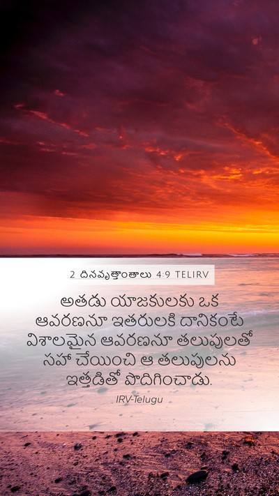 2 దినవృత్తాంతాలు 4:9 TELIRV Bible Verse Image