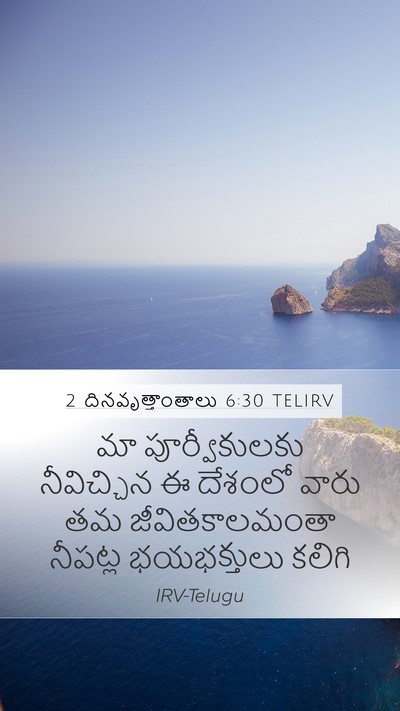 2 దినవృత్తాంతాలు 6:30 TELIRV Bible Verse Image