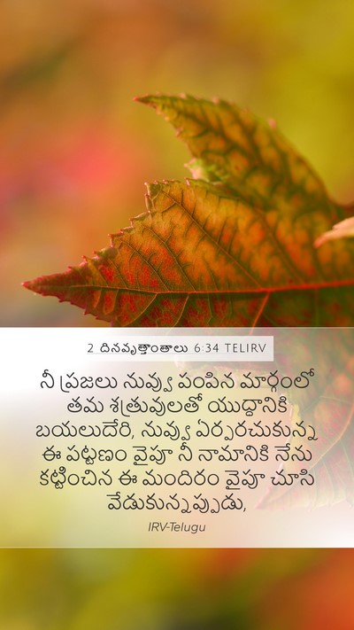 2 దినవృత్తాంతాలు 6:34 TELIRV Bible Verse Image