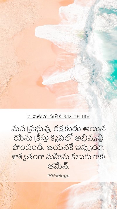 2 పేతురు పత్రిక 3:18 TELIRV Bible Verse Image