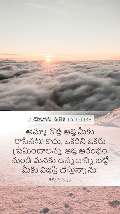 2 యోహాను పత్రిక 1:5 TELIRV Bible Verse Image