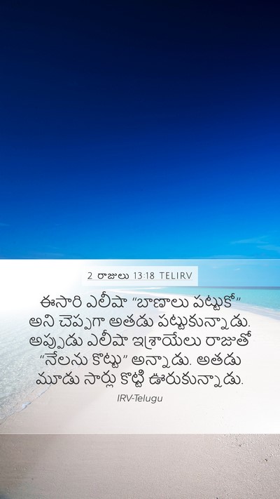 2 రాజులు 13:18 TELIRV Mobile Phone Wallpaper - ఈసారి ఎలీషా - Mobile Bible Verse Wallpaper