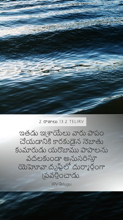 2 రాజులు 13:2 TELIRV Bible Verse Image