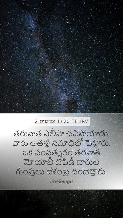 2 రాజులు 13:20 TELIRV Bible Verse Image