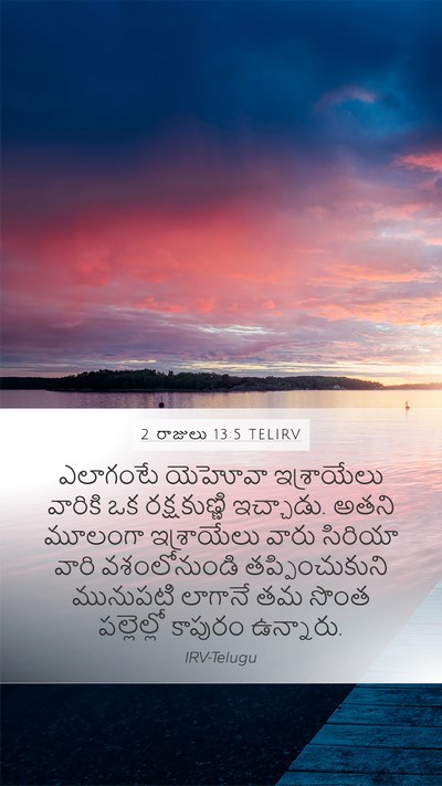 2 రాజులు 13:5 TELIRV Bible Verse Image