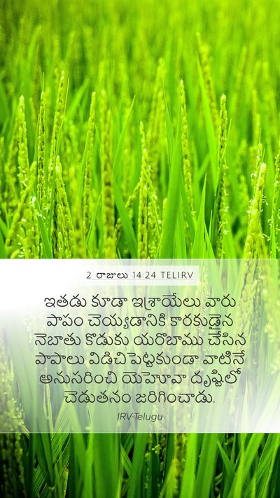 2 రాజులు 14:24 TELIRV Bible Verse Image