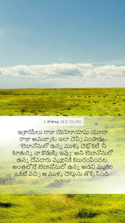 2 రాజులు 14:9 TELIRV Bible Verse Image