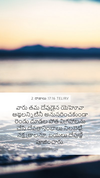 2 రాజులు 17:16 TELIRV Bible Verse Image