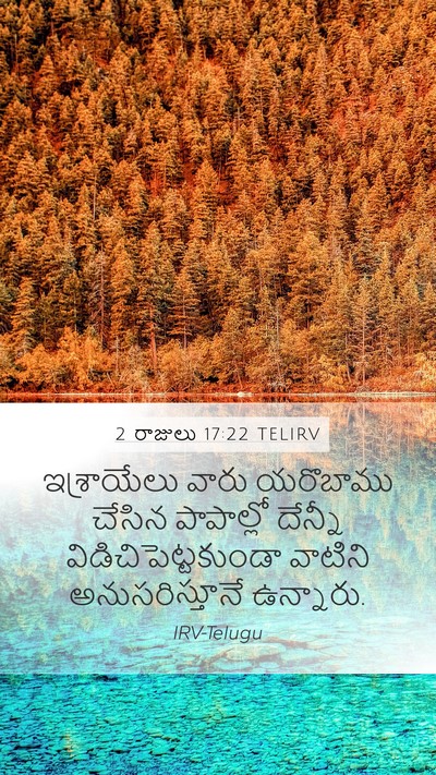 2 రాజులు 17:22 TELIRV Bible Verse Image