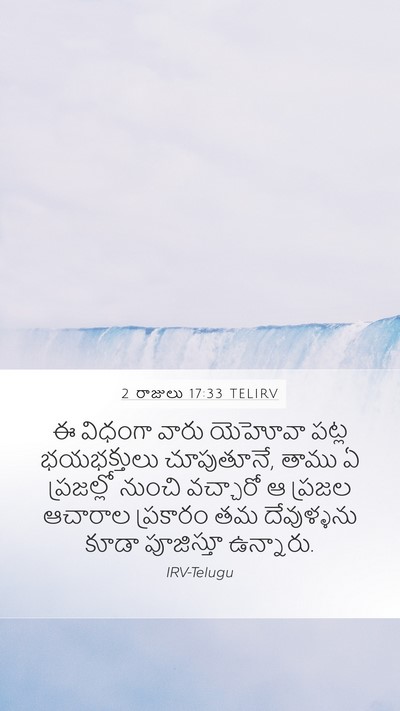 2 రాజులు 17:33 TELIRV Bible Verse Image
